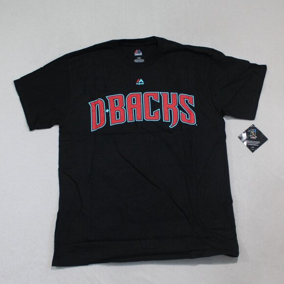 Majestic Other - Majestic Men Black Tee Shirt Arizona Diamondbacks 99 Lamb Size Large